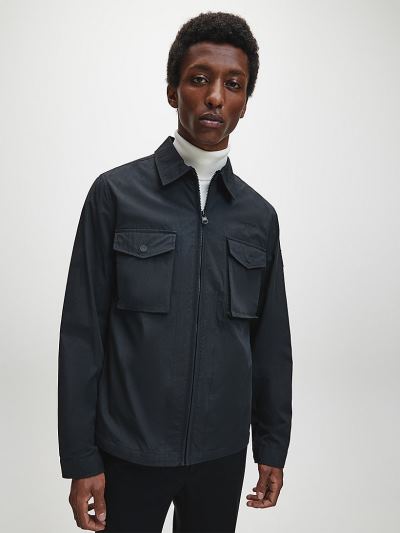 Calvin Klein Ruhák HU942293 | Calvin Klein Zip Up Férfi Ingdzseki Fekete